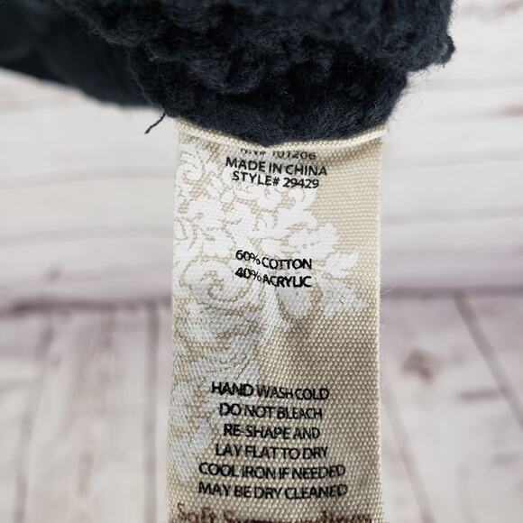 Soft Surroundings Black Knit Long Sleeve Pullover Sweater Size Medium - Picture 10 of 16